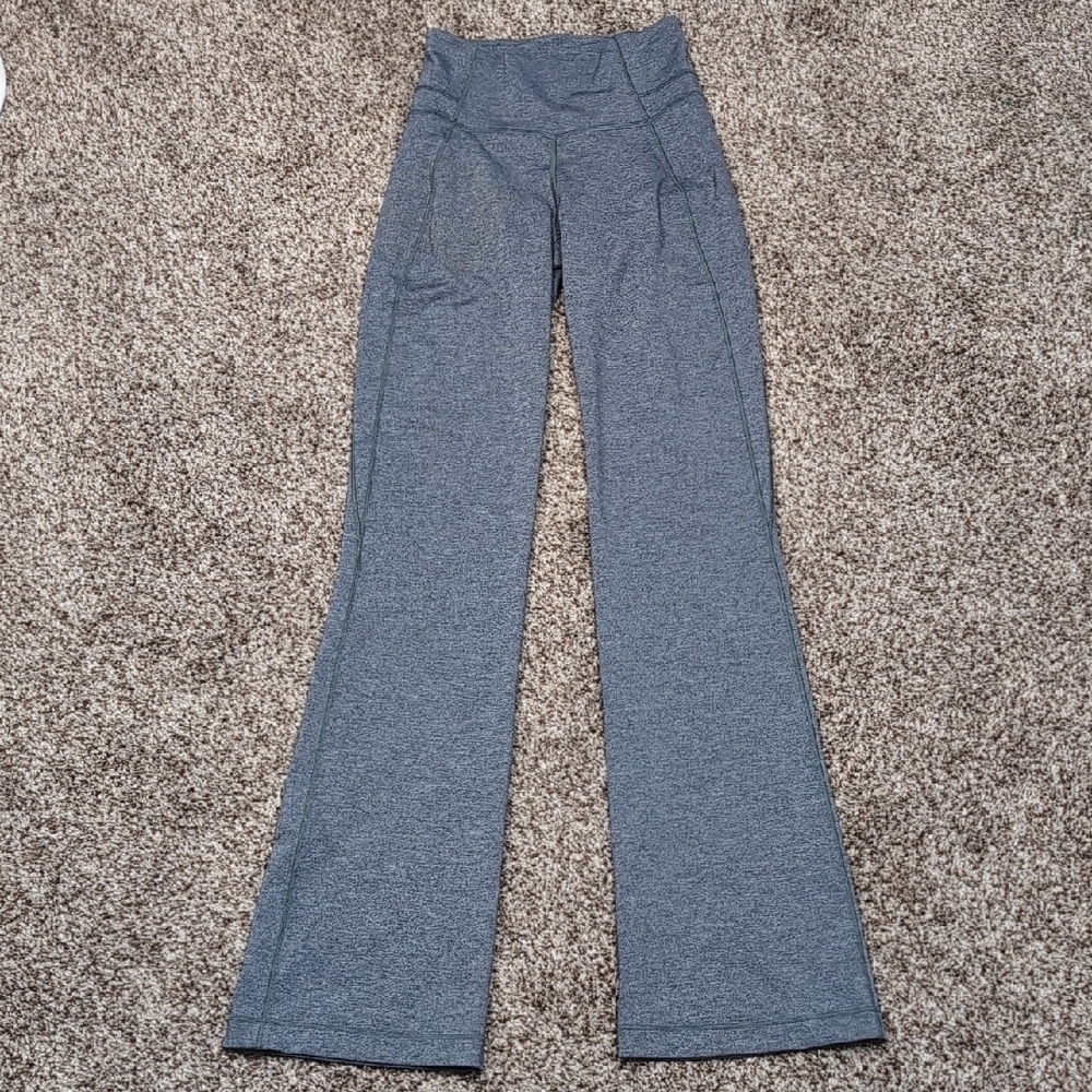 Lululemon Groove Pant Bootcut Heathered Gray Size 4